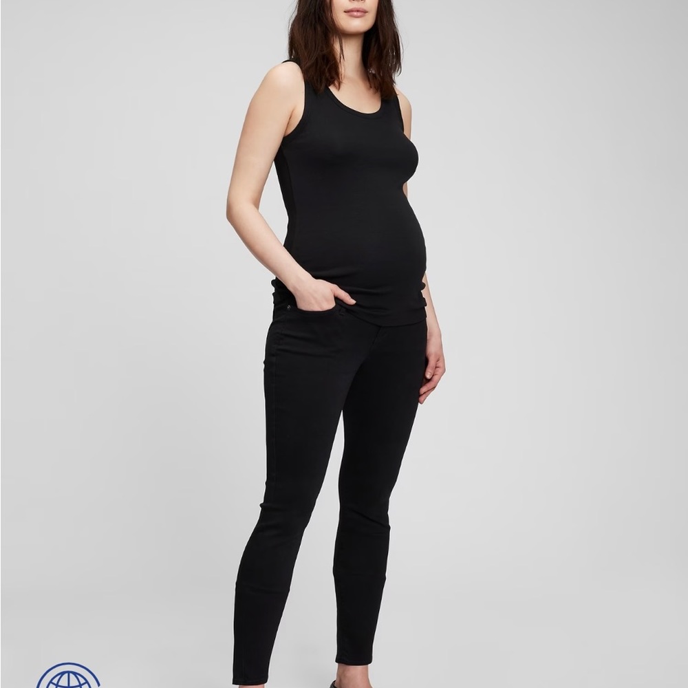 Maternity black skinny jeans